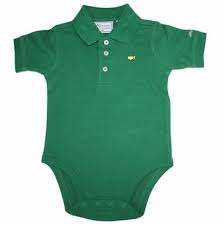 Masters Green Onesie W Collar Ladies And Childrens Masters Items Baby Onesies Onesies Baby Clothes