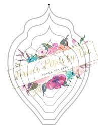 Pdf Png Template 16 2020 Edition Digital Paper Flower Template Flower Template Paper Flowers