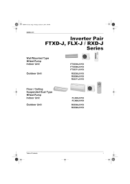 Daikin Ftxd Specifications Manualzz Com