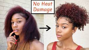 Get Your Natural Curls Back After Straightening Your Hair No Heat Damage Youtube