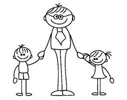 Colorir as imagens é sempre muito divertido. Desenhos Para Colorir Pai Com Filhos