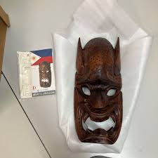 般若面 魔除け 壁掛け 木彫 お面 はんにゃ 般若 インテリア 木製 能面