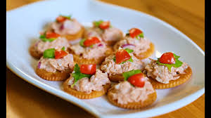 If it's just a canapé party then i would say you want about six pieces per person. Quick Bites Biscuit Canapes Youtube