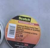 3M 2220 Scotch Electrical Stress Control Tape Mastic Vinyl Single-sided Weather-protected Insulation Gray Tape