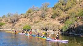 Paddleboard Pilates at Saguaro Lake