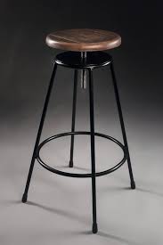 Industrial Bar Stool Maple Wood Seat Reclaimed Wood Restaurant Stool Kitchen Stool Loft Stool Winebar Stool Handmade Stool Industrial Bar Stools Restaurant Stools Bar Stools