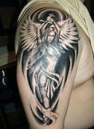 In the past, it was obligatory in many yakuza clans for members to get tattoos. Female Warrior Tattoo With Beautiful Angel Female Warrior Tattoo Warrior Tattoo Angel Tattoo