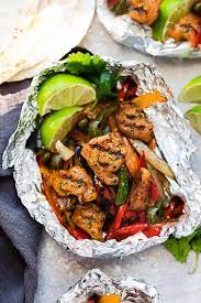 Chicken Fajita Foil Packets Best Low Carb Paleo Keto Friendly