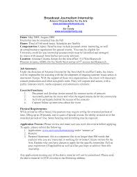 Journalism Internship Cover Letter Example February 2021