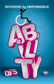 Has A Wheelchair But I Like How It Focuses On The Ability In A Positive Way Disability Awareness Awareness Poster Autism Awareness Quotes
