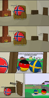 Ll 2.961.592 views5 years ago. Of Excuse Me Sir Norway Germany Sweden By Zimonitrome Polandball Countryball Flagball Country Jokes History Memes Country Humor