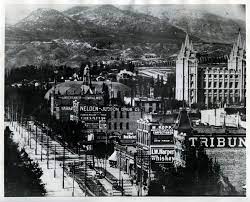A Look Back Construction Of The Salt Lake Temple And Slc In The 1800s Salt Lake City History Salt Lake Temple Salt Lake City Downtown