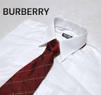 BURBERRY High-quality silk tie, burgundy, check pattern ...