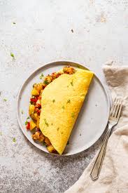 vegan omelet with mung bean egg