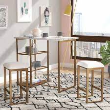 Winsome wood orlando 3 piece set high table, 2 shelves with 2 ladder back stools. See Our Website For Additional Details On High Top Tables Bar It Is A Great Area To Read More High Top Table Kitchen Pub Table Sets Pub Table
