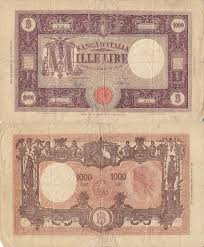 In particolare, sono disponibili i dati tratti dai bilanci della. Banknotes Catalog List Of Banknotes For 1943 1947 Issue Banca D Italia 1000 Lire Italy
