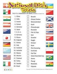 If you know, you know. International Gourmet Recipes For Our Kids World Cooking Studies National Dish Food Quiz Trivia