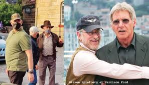 Harrison ford has confirmed he never wants anyone else playing indiana jones. Steven Spielberg And Harrison Ford Shoot In Morocco Archynewsy