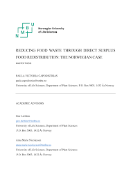 We did not find results for: Pdf Reducing Food Waste Through Direct Surplus Food Redistribution The Norwegian Case