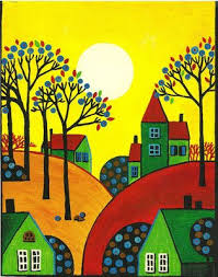 Abstract Tree Painting Ebay Abstract Tree Painting Tree Painting Whimsical Art