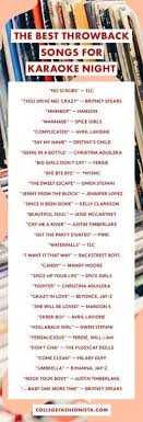 The Best Throwback Karaoke Playlist For Your Next Party Throwback Songs Best Karaoke Songs Kareoke Songs