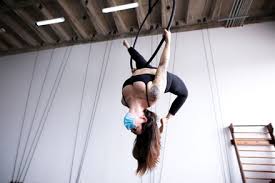 Ariel Dancer Lindsay Maxfield Rehearses Surgical Editorial Stock Photo