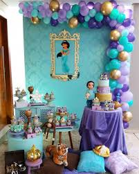 Casa Zipper 22 Dazzling Blue Jasmine Birthday Jasmine Party Princess Jasmine Birthday Party
