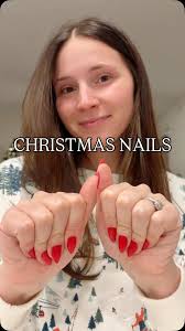 Classic Red for Christmas ♥️ #nails #nailday #nailsathome #christmas  #christmasnails