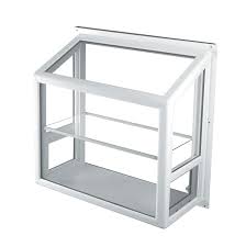 Because garden windows take up space, stores generally don't keep them in stock. Garden Window Vinyl Material Milgard