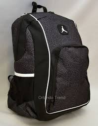 Jordan Retro 13 Backpack Black And White Nike Air Jordan Backpack 15 Laptop Jumpman Black Computer Elephant Men Bag Air Jordans Man Bag Bags