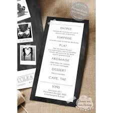 13 results for ardoise menu. Cartes De Menu De Mariage Polaroid Ardoise
