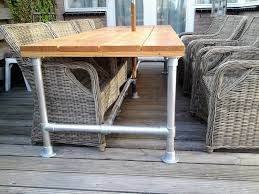 tuintafel van steigerbuis tafel steigerbuis tuintafels tafel