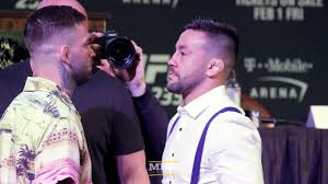 Aljamain antoine sterling (born july 31, 1989) is an american mixed martial artist. Ufc 235 Cody Garbrandt Vs Pedro Munhoz Presser Staredown Mma Fighting Youtube