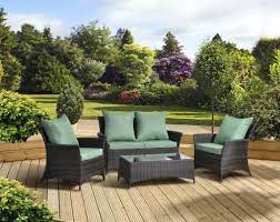 Pagoda Sorrento Rattan Outdoor Garden Lounge Sofa Set Seats 4 Brand New Fast Del Garden Sofa Set Garden Furniture Sets Garden Sofa