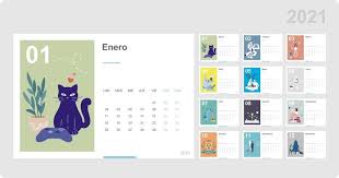 The best of free printable 2021 yearly calendar templates available in editable word format. Calendario 2021 En Vectores Para Editar O Descargar E Imprimir