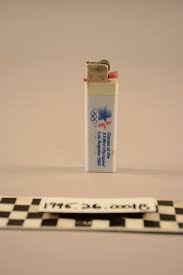 Photograph shows alberto salazar after the men's marathon. Commemorative Olympic 1984 Los Angeles Cigarette Lighter Search The Collection Spurlock Museum U Of I