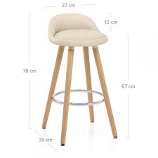 Tabouret De Bar Faux Cuir Bois Jive Avec Images Tabouret De Bar Tabourets De Cuisine En Bois Tabouret Bois