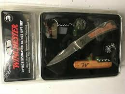 Good/like new (item appear good/like new in open box/includes 3 knife slots & 3 knives/other pieces may be missing). Winchester 3 Piece Signature Series Gift Set Winchester 200th Commemorative 3 Piece Knife Gift Set 25 95 Picclick Winchester 3 Piece Knife Set For Sale Online Ebay Eloiseti Images