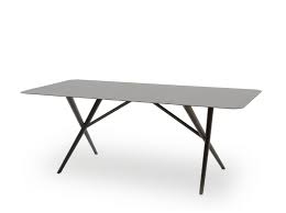 EVA Mesa de jardín rectangular de aluminio revestido de polvo By Nodo Italia