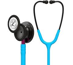 3m littmann classic iii monitoring stethoscope smoke chestpiece turquoise tube pink stem and smoke headset 27 inch nurse kit 300