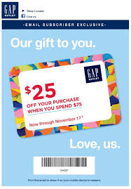 Gap Outlet Cash Back Promo For Holiday 2013 Voucher Design Coupon Design Email Newsletter Design