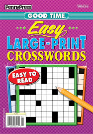 Disney frozen printable word search via. Good Time Easy Large Print Crosswords Penny Dell Puzzles Large Prints Crossword Print