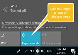 And computers using windows 10/8/8.1 aren't different. I Can T Turn Off The Airplane Mode Of My Laptop In Windows 10 What Should I Do Quora
