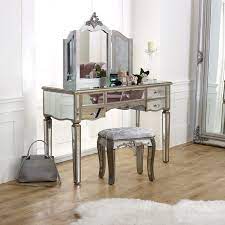 Check spelling or type a new query. Large Mirrored Dressing Table Set Tiffany Range Melody Maison