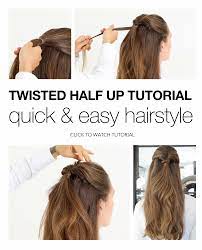 Back To School Work Quick Easy Hairstyle Tutorial Go Back To Work Looking Stylish Half Up Hairstyle Easy Hairstyles Quick Easy Hairstyles Half Up Hair