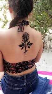 Black Rose Back Tattoo Rose Tattoos Rose Tattoos For Women Neck Tattoos Women