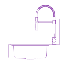 For most kitchen faucet replacement the key generic specifications for measurement include: Ikea Vimmern Kitchen Faucet Dimensions Drawings Dimensions Com