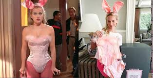 Here Are The Most Iconic Show Stopping Movie Character Outfits Of All Time Celebrity Costumes Bunny Halloween Costume Legally Blonde Outfits