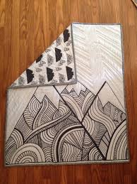 The Mountains Are Calling Baby Quilt Baby Quilts Quilting Crafts Nature Baby Quilt