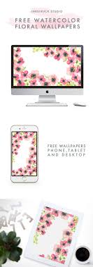 See more ideas about watercolor flowers, floral watercolor, beautiful backgrounds. Watercolor Floral Wallpapers Inkstruck Studio